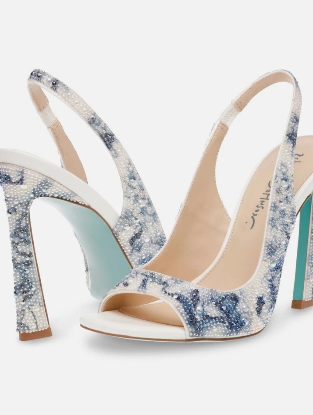 STUNNING BETSY JOHNSON MINA SLINGBACK JEWELLED HEELS